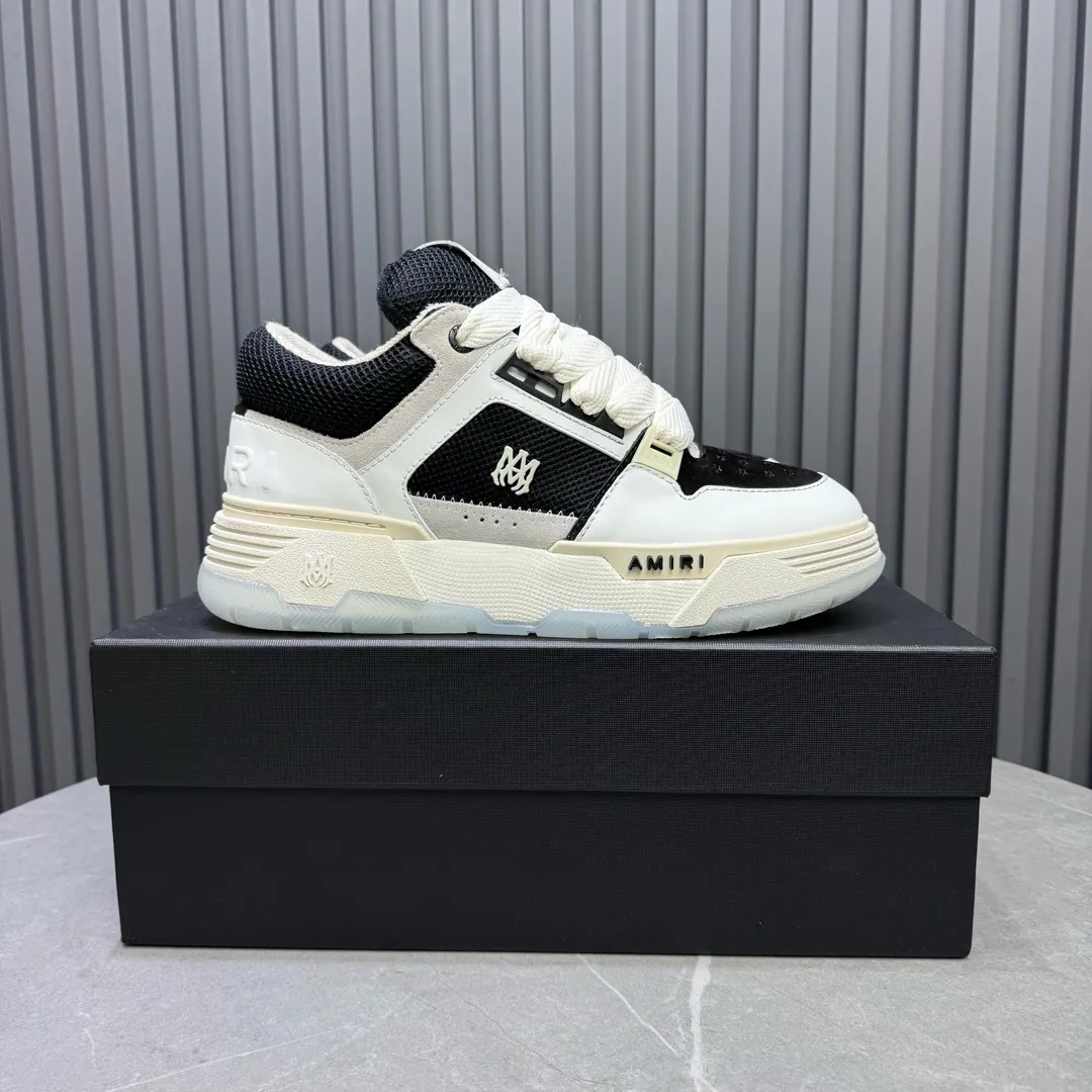 Men's shoes 💰660💰 AMIRI AMIRI trendy brand hot sale 🔥 Available all year round, couples 💑 Official website synchronization Imported fabrics 1⃣️ vs 1⃣️ replica, original factory special original sole, 35-45 (45. non-refundable)